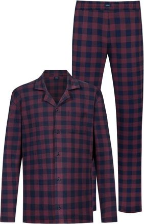 Mey Pyjama met lange mouwen - Heren - Pyjama - Rood - XL - Katoen - Nachtkleding