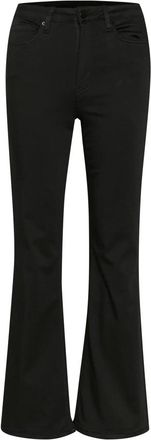 Kaffe Zwarte Flared Jeans Hoge Taille - Dames - Flared Jeans - Zwart - S - Jeans