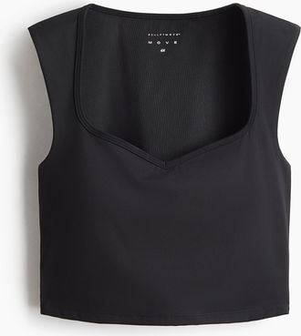 H&M Sports vest top with SculptMove - Schwarz