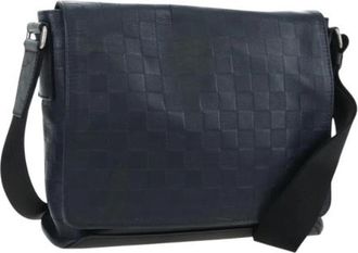 Louis Vuitton Pre-owned Damier Infini Schoudertas - Dames - Vintage Schoudertas - Zwart - ONE Size - Leer - Vintage
