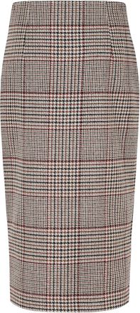 Federica Tosi Brown Welsh-Style Midi Skirt