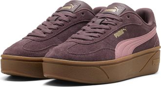 Puma Dames/Dames Club Era II Suede Platform Trainers (Bruin/roze)