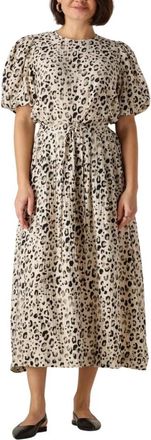 Moss Copenhagen Kleedjes, Dames, Veelkleurig, L, Bloemenprint witte blouse top