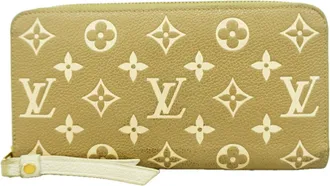 Louis Vuitton Beige Khaki Long Wallet (Bi-Fold) (Pre-Owned)