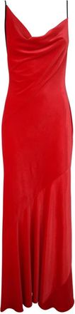 Philosophy di Lorenzo Serafini Jurk met dunne bandjes - Dames - Maxi kleedjes - Rood - 2XS - Kleedjes