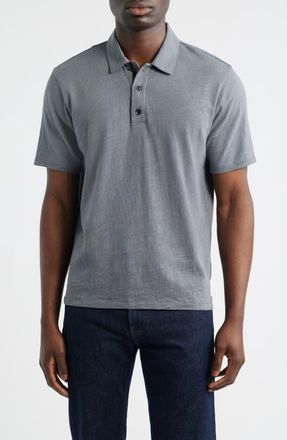 Rag & Bone Classic Flame Cotton Polo in Sugar Grey at Nordstrom, Size Large