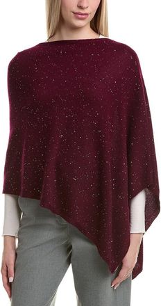 Sofiacashmere Sofiacashmere Reverse Jersey Sequin Wool & Cashmere-Blend Poncho