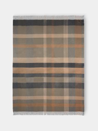 Johnstons of Elgin Umbra Plaid Cashmere Throw (75in/1.9m)