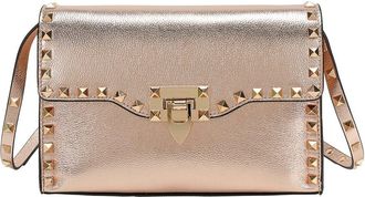 Tiffany & Fred Studded Leather Crossbody Flap Bag