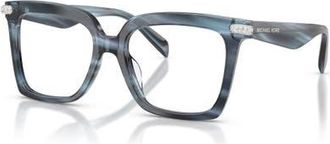Michael Kors 53mm Square optical glasses in Blue at Nordstrom