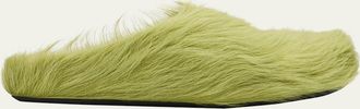Marni Mens Fussbett Calf Hair Sabot Mules