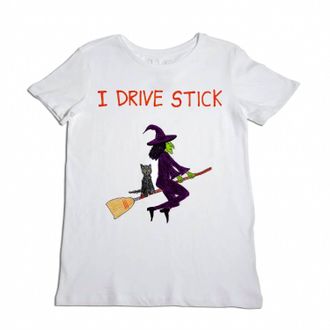Unfortunate Portrait Unisex I Drive Stick Tee In White