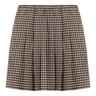 Moncler Short Skirts, female, Multicolor, Size: XS Gonna mini in mixed cotton