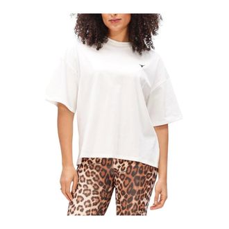 ALIX The Label Alix The Label, Tops, Dames, Wit, XS, Katoen, Knitted Bull T-Shirt