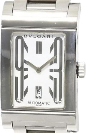 Bulgari Pre-owned Stainless Steel watches - Heren - Vintage Horloges - Grijs - ONE Size - Vintage
