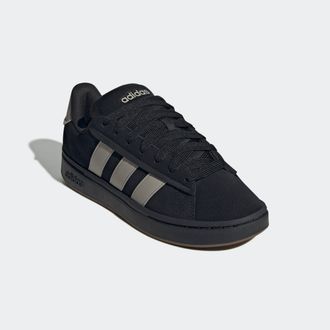 adidas Sneaker ADIDAS SPORTSWEAR GRAND COURT ALPHA, Herren, Gr. 42,5, schwarz (core schwarz, putty beige, gum5), Leder, Synthetik, Schuhe Sneaker, Design ins