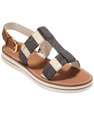Cole Haan Pich Long Weekender Canvas Sandal