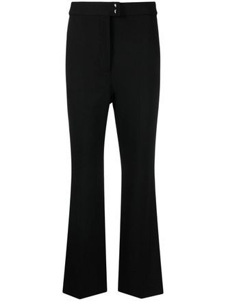 Moncler high-waisted flared trousers - Black