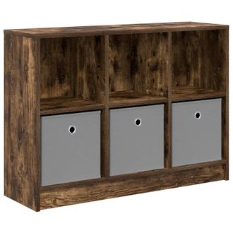 vidaXL Aparador Con Caj&oacute;n Roble Ahumado 88,5 X 27,5 X 63,5 Cm Vidaxl