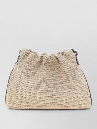 Brunello Cucinelli bc duo shoulder bag soft woven strap