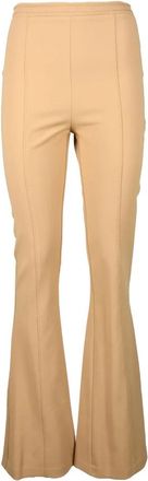 Elisabetta Franchi Elegante Polyester Elastaan Broek - Dames - Wijde Broeken - Bruin - S - Polyester - Broeken