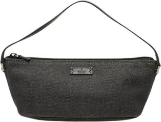Gucci Pre-owned Denim Mini Shoulder Bag - Dames - Vintage Mini Tas - Zwart - ONE Size - Denim - Vintage