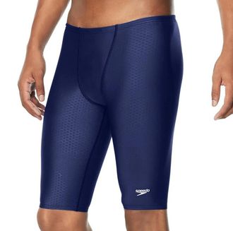 Speedo Hex Heat Jammer Mens Blue Performance Racing Suit Swimwear SRT281