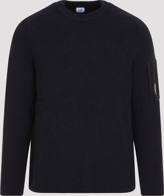 C.P. Company Cp Company volledig geribde ronde hals