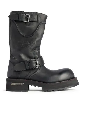 Balenciaga VENOM WORN-OUT LEATHER BOOTS - Balenciaga - Man