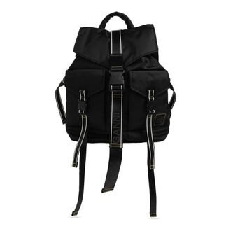 Ganni Backpack With Logo Patch - female - Ganni - Backpacks - Black - ONE SIZE - Bags