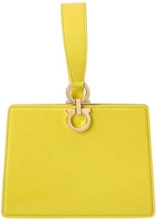 Ferragamo Ferragamo Gancini Mini Leather Clutch