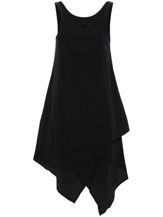 Yohji Yamamoto Abito corto asimmetrico - Nero
