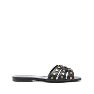 Saint Laurent Sliders, female, Black, Size: 6 US Sandals
