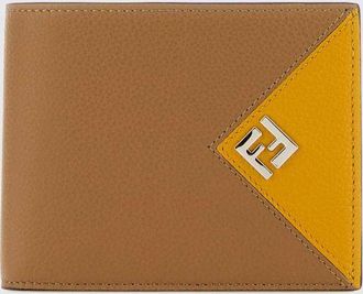 Fendi Portafoglio orizzontale Lui da uomo in pelle con monogram FF
