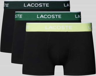Lacoste Trunks aus Baumwoll-Mix im 3er-Pack in Black, Gr&ouml;&szlig;e XXL