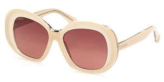 Max Mara MM0087 EDNA 25F Womens Sunglasses White Size 55