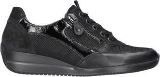 Waldl&auml;ufer Himona Sneaker - Heren - Sneakers - Zwart - 38 1/2 EU - Leer - Schoenen