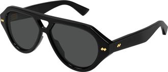 Bottega Veneta Bv 1485S Zonnebril - unisex - Zonnebrillen - Zwart - 56 MM - Accessoires