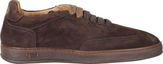 Soldini Brown Akira Amalfi Suede Low-Top Sneakers