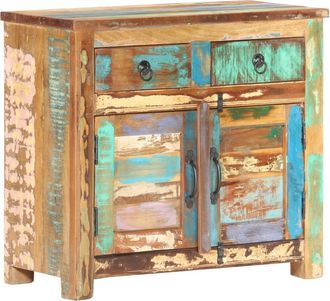 vidaXL Aparador De Madera Maciza Reciclada 70x35x65 Cm Vidaxl