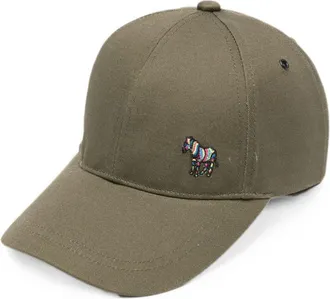 Paul Smith baseballpet met zebralogo