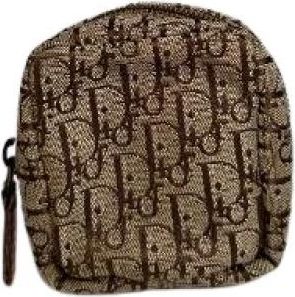 Dior Pre-owned Oblique Trotter Coin Purse - Dames - Vintage Accessoires - Bruin - ONE Size - Leer - Vintage