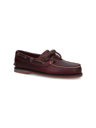 Timberland Mens Flat Shoes Brown Leather