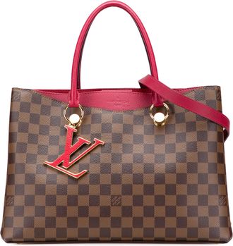 Louis Vuitton Pre-owned Womens Lockme Cabes Checkered Tote - Brown Textile - One Size