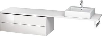 Duravit Consola Baja L-cube 1020x477x400mm Alto Brillo Albaricoque Perla