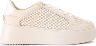 Carvela Womens Jive Lace Up Sneakers - Champagne - Size UK 4