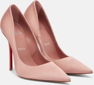 Christian Louboutin Miss Z 120 cr&ecirc;pe satin pumps