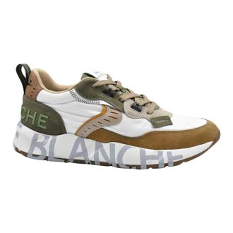 Voile Blanche Voile Blanche, Sneakers, male, Multicolor, Size: 10 US Mens Shoes Laced Beige White Ss24