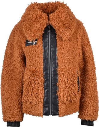 Patrizia Pepe Teddy Jacket - Brown/Black