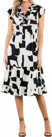 THML Clothing Margo Midi Dress In Multi